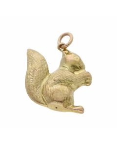 Pre-Owned 9ct Yellow Gold Hollow Squirrel .Charm