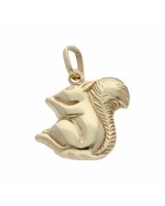 Pre-Owned 9ct Yellow Gold Hollow Squirrel Charm