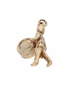Pre-Owned 9ct Yellow Gold Marching Band Drummer Charm