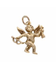 Pre-Owned 9ct Yellow Gold Cupid Cherub Charm
