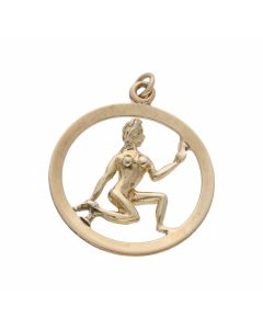 Pre-Owned 9ct Yellow Gold Aphrodite Pendant