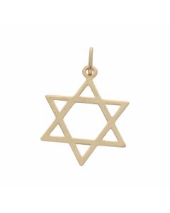 Pre-Owned 9ct Yellow Gold Lightweight Star Of David Pendant