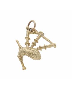 Pre-Owned 9ct Yellow Gold Bagpipes Charm