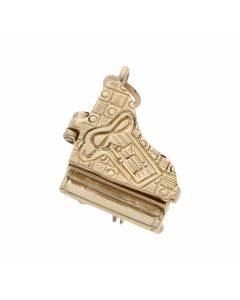 Pre-Owned 9ct Yellow Gold Piano Charm