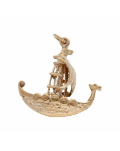 Pre-Owned 9ct Yellow Gold Boat Charm