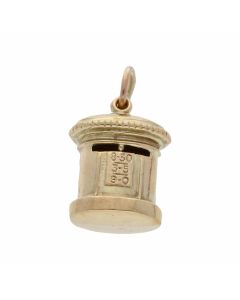Pre-Owned 9ct Yellow Gold Hollow Post Box Charm