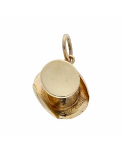 Pre-Owned 9ct Yellow Gold Top Hat Charm