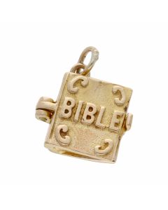 Pre-Owned 9ct Yellow Gold Bible Charm