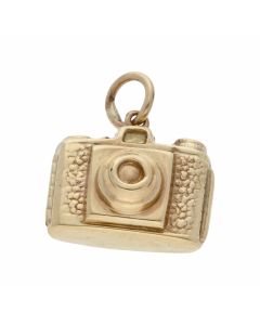 Pre-Owned 9ct Yellow Gold Hollow Camera Charm
