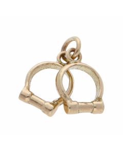 Pre-Owned 9ct Yellow Gold Stirrups Charm