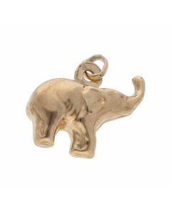 Pre-Owned 9ct Yellow Gold Hollow Elephant Charm