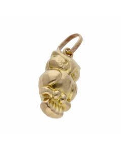 Pre-Owned 9ct Yellow Gold Hollow Owl Charm
