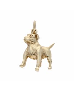 Pre-Owned 9ct Yellow Gold Dog Pendant