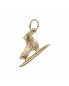 Pre-Owned 9ct Yellow Gold Ice Skate Charm