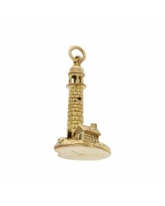 Pre-Owned 9ct Yellow Gold Lighthouse Island Charm