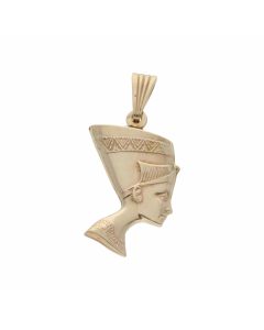 Pre-Owned 9ct Yellow Gold Hollow Nefertiti Pendant