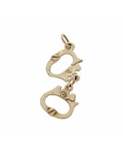 Pre-Owned 9ct Yellow Gold Handcuff Charm