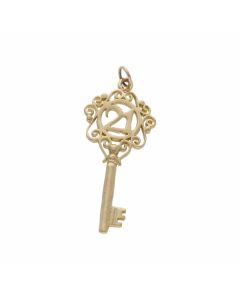 Pre-Owneed 9ct Yellow Gold Age 21 Key Charm