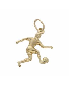 Pre-Owned 9ct Yellow Gold Hollow Footballer Charm