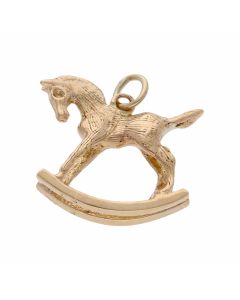 Pre-Owned 9ct Yellow Gold Rocking Horse Charm
