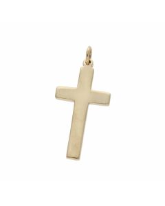 Pre-Owned 9ct Yellow Gold Large Cross Pendant