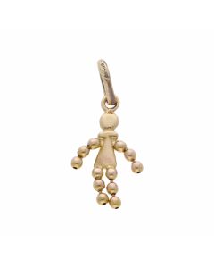 Pre-Owned 9ct Yellow Gold Bead Girl Charm