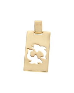 Pre-Owned 14ct Yellow Gold Whale Ingot Pendant