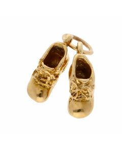 Pre-Owned 9ct Yellow Gold Baby Booties Charm