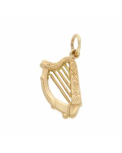 Pre-Owned 9ct Yellow Gold Hollow Harp Charm