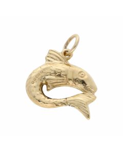 Pre-Owned 9ct Yellow Gold Hollow Fish Charm