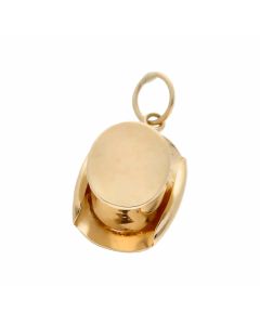 Pre-Owned 9ct Yellow Gold Top Hat Charm