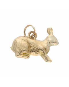 Pre-Owned 9ct Yellow Gold Hollow Rabbit Charm