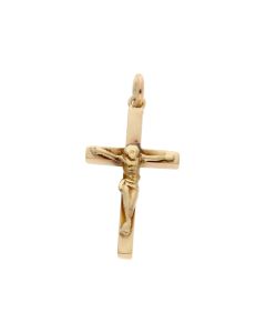 Pre-Owned 9ct Yellow Gold Crucifix Pendant
