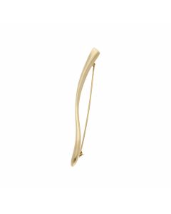Pre-Owned 18ct Yellow Gold Wave Bar Brooch