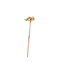 Pre-Owned 9ct Gold Knot Design Tie Pin