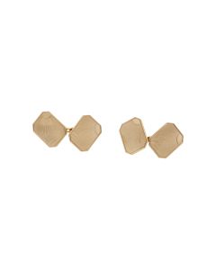 Pre-Owned 9ct Yellow Gold Patterned Cufflinks
