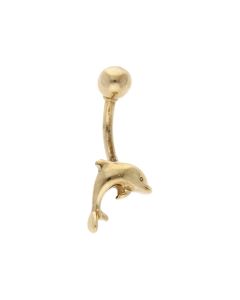 Pre-Owned 9ct Yellow Gold Dolphin Belly Bar