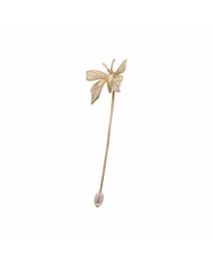 Pre-Owned 9ct Yellow Gold Butterfly Tie Pin