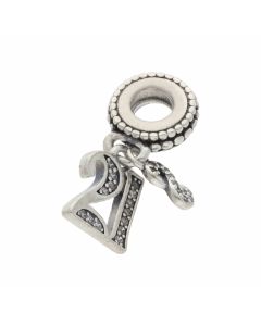 Pre-Owned Pandora Silver Age 21 Infinity Dangle Charm