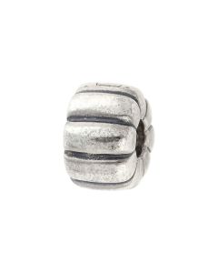 Pre-Owned Pandora Silver Ribbed Clip Charm