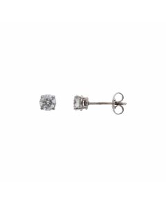 Pre-Owned 18ct White Gold 1.00 Carat Diamond Stud Earrings