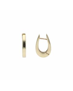 Pre-Owned 9ct Yellow Gold Polished Horseshoe Huggie Earrings