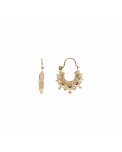 Pre-Owned 9ct Yellow Gold Small Traditional Creole Earrings