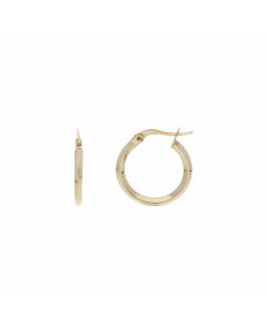 Pre-Owned 14ct Yellow Gold Hoop Creole Earrings