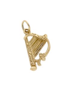 Pre-Owned 9ct Yellow Gold Harp Charm