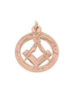 Pre-Owned 9ct Rose Gold Masonic Pendant