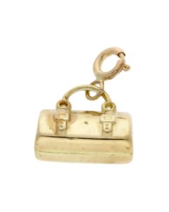Pre-Owned 9ct Yellow Gold Hollow Bag Clip-On Charm