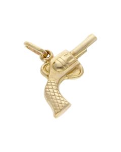 Pre-Owned 9ct Yellow Gold Hollow Gun Charm