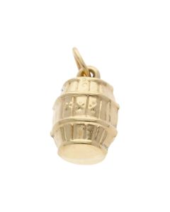 Pre-Owned 9ct Yellow Gold Hollow Barrel Charm