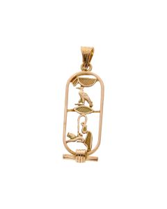 Pre-Owned 18ct Yellow Gold Hieroglyphics Pendant